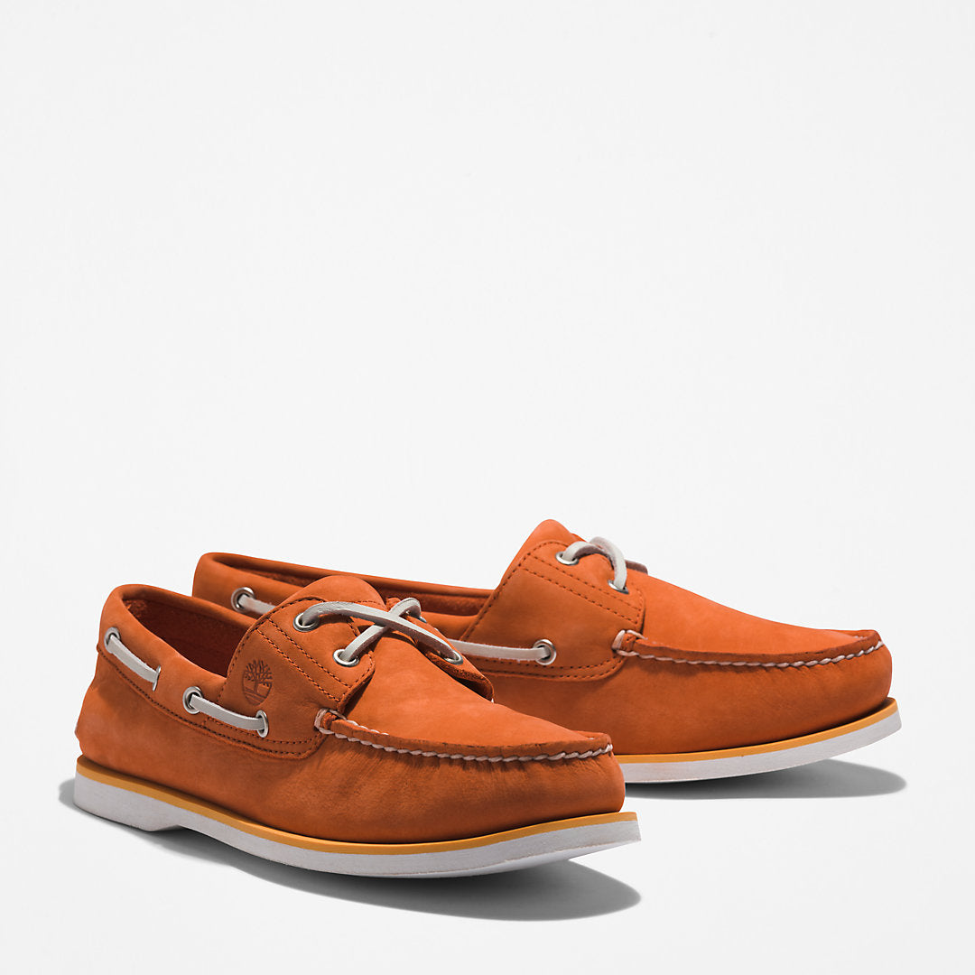 Timberland® 2-Eye Classic Boat Shoe for Men in Orange Timberland Sale