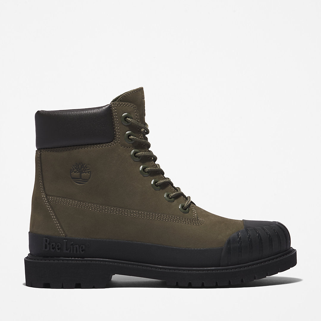 Bee Line x Timberland® 6 Inch Rubber Toe Boot for Women in Dark Green/Black Timberland Discount