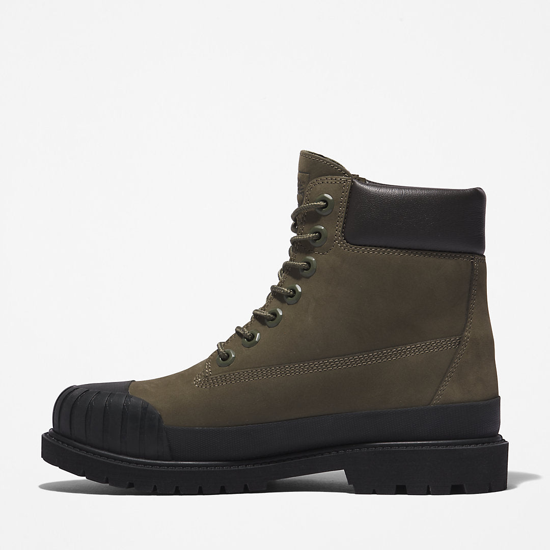 Bee Line x Timberland® 6 Inch Rubber Toe Boot for Women in Dark Green/Black Timberland Discount