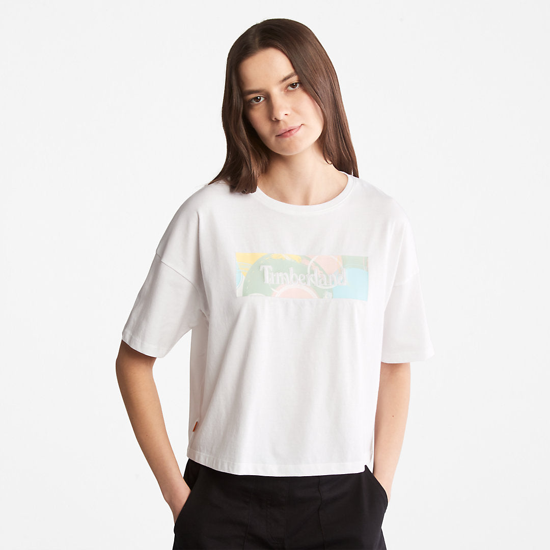 Pastel T-Shirt for Women in White Timberland Outlet
