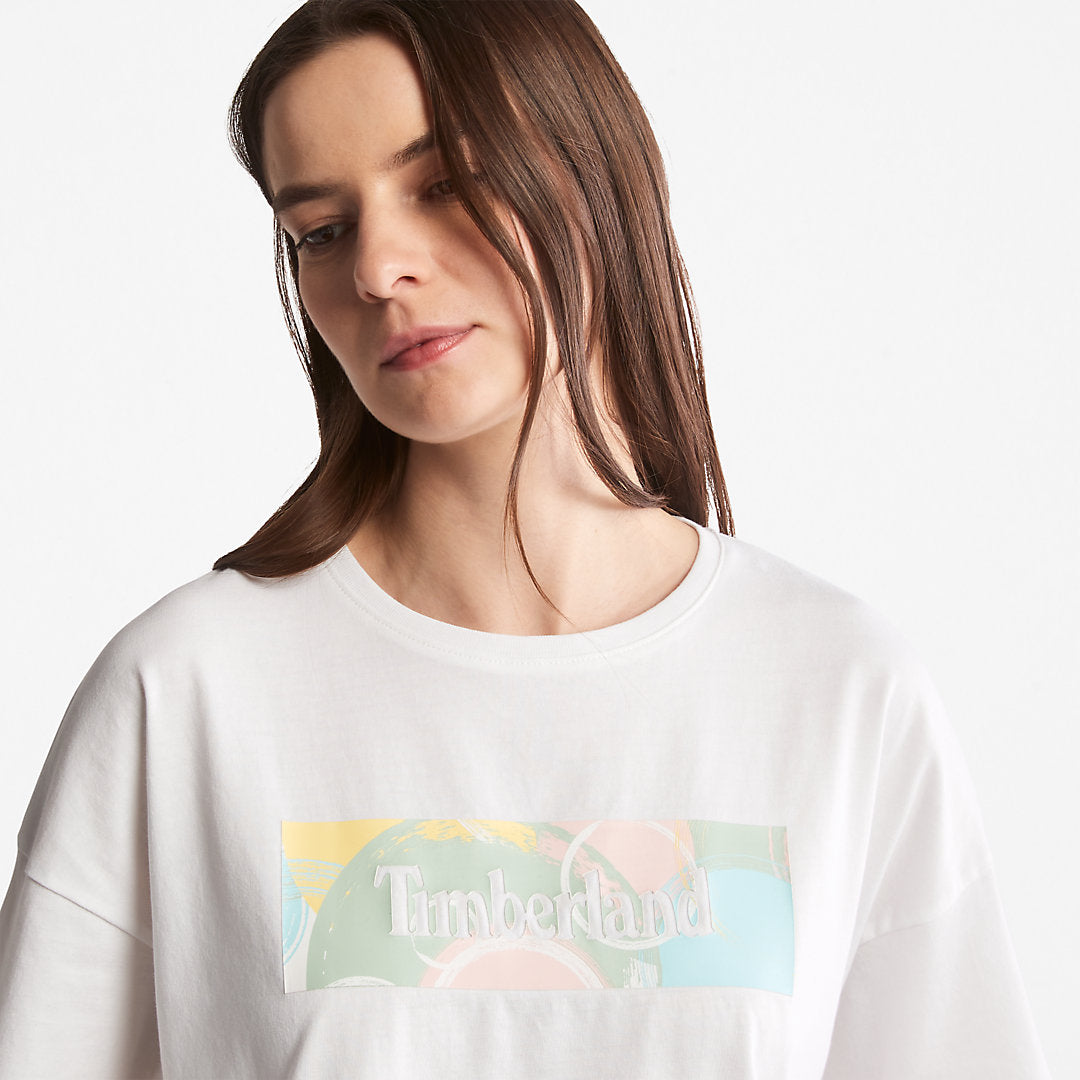 Pastel T-Shirt for Women in White Timberland Outlet