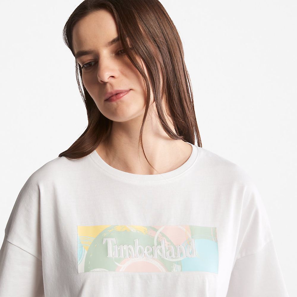 Pastel T-Shirt for Women in White Timberland Outlet