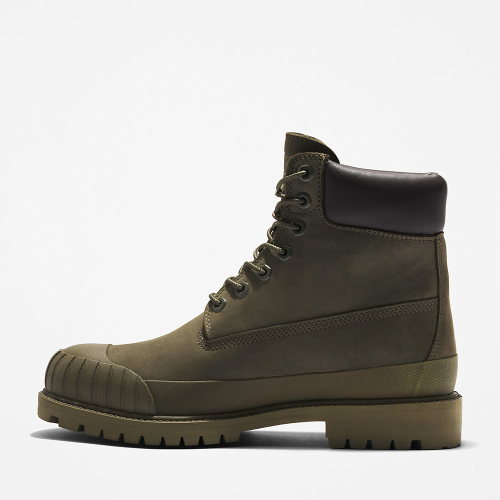 Bee Line x Timberland® 6 Inch Rubber Toe Boot for Men in Dark Green Timberland For Sale