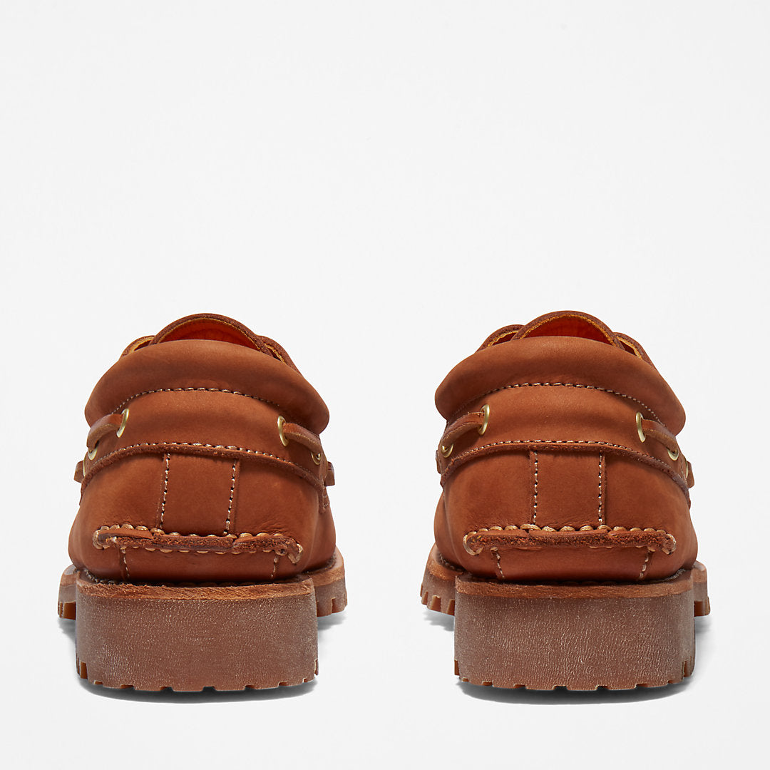 Timberland® 3-Eye Lug Handsewn Boat Shoe for Men in Brown Timberland On Sale