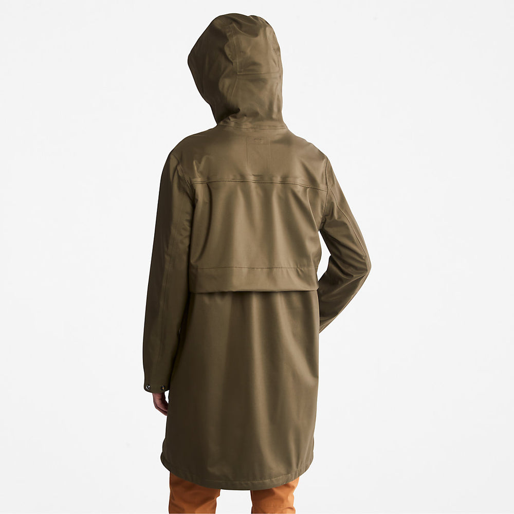 Waterproof Mid-length Parka for Women in Dark Green Timberland For Sale