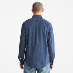 Microprint Shirt for Men in Blue Timberland US