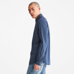 Microprint Shirt for Men in Blue Timberland US
