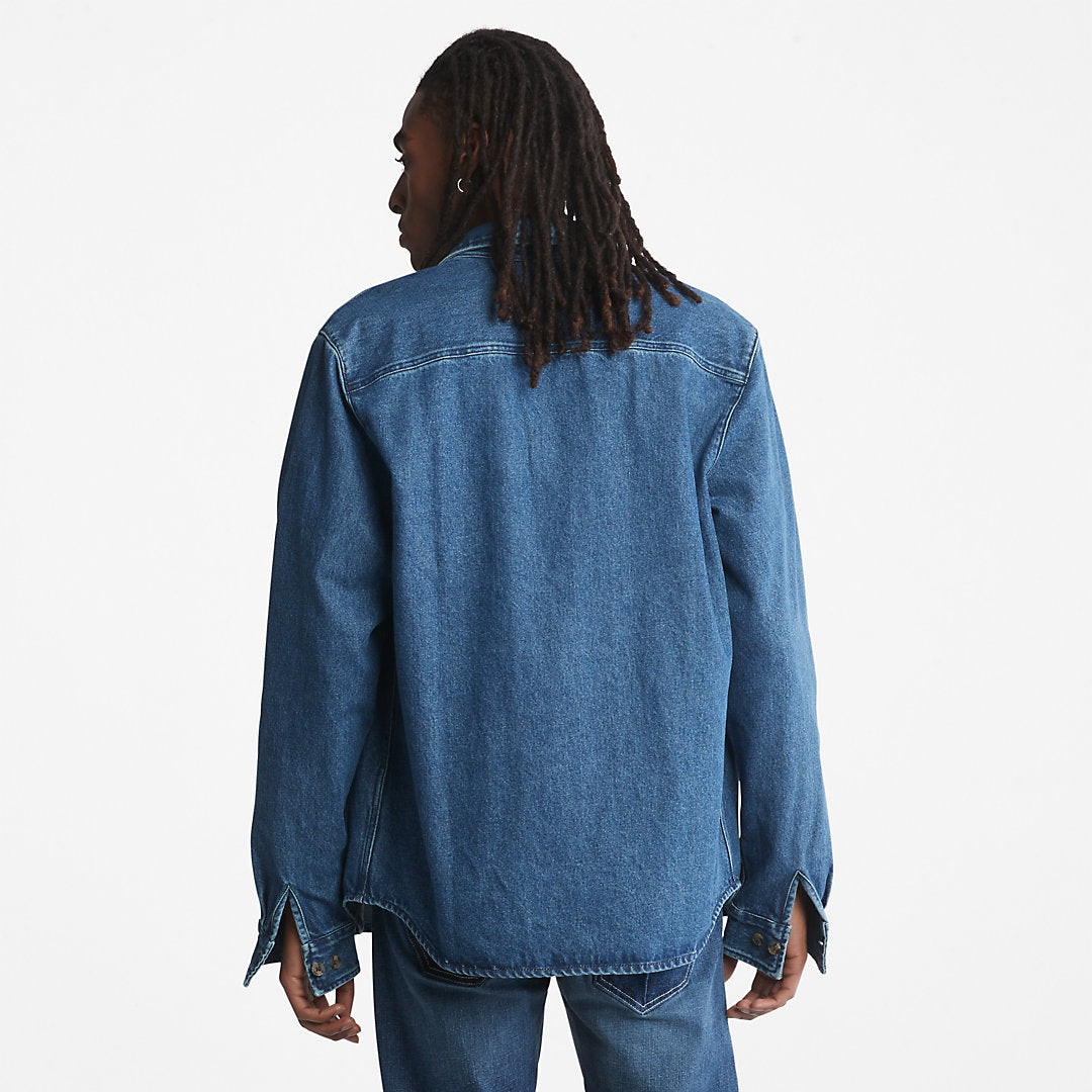 Outdoor Heritage Denim EK+ Overshirt for Men in Light Blue Timberland Sale