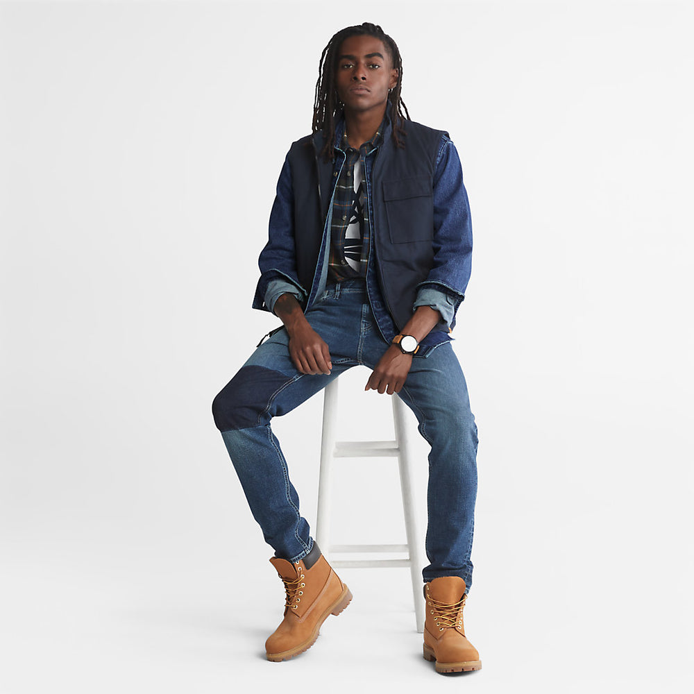 Outdoor Heritage Denim EK+ Overshirt for Men in Indigo Timberland Discount