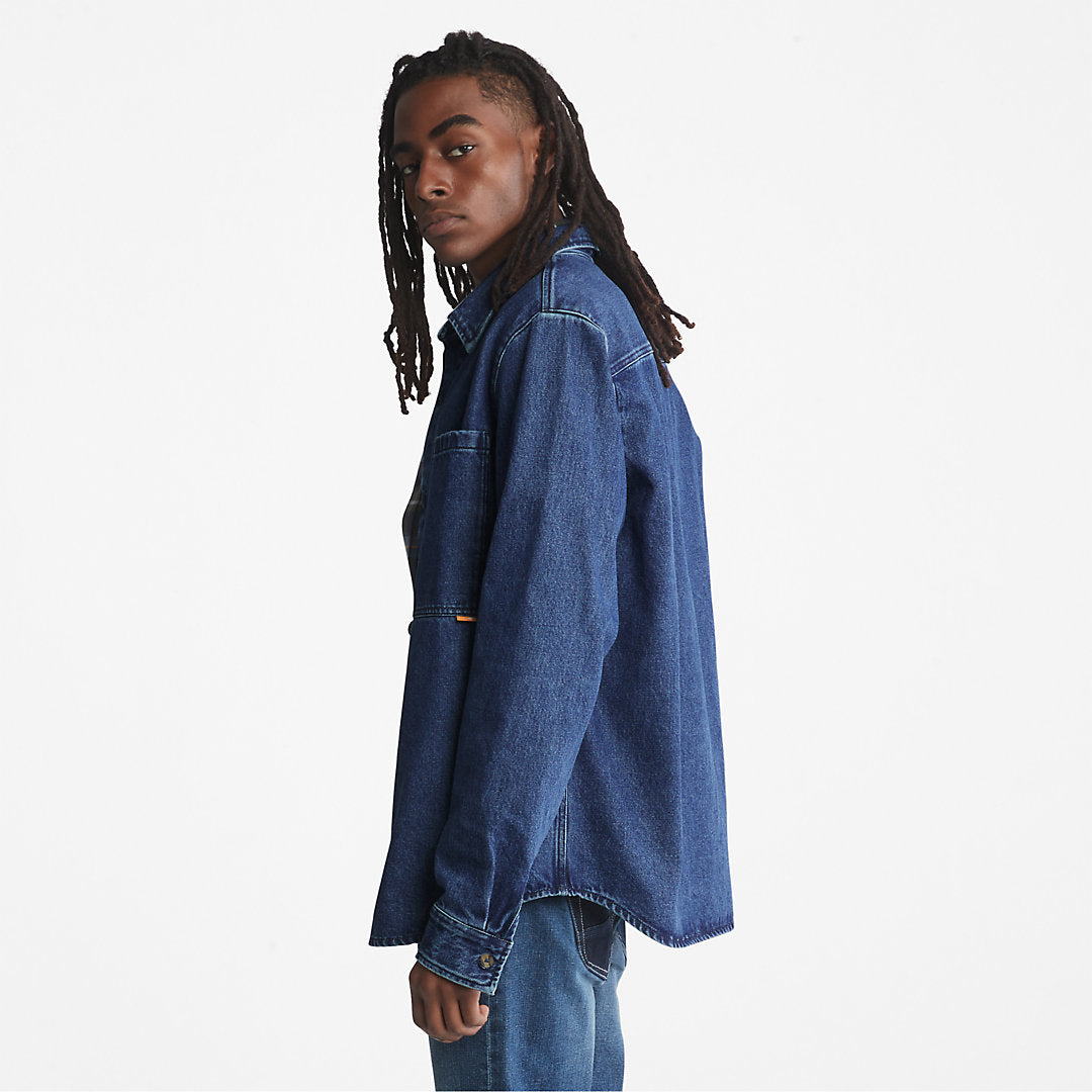 Outdoor Heritage Denim EK+ Overshirt for Men in Indigo Timberland Discount