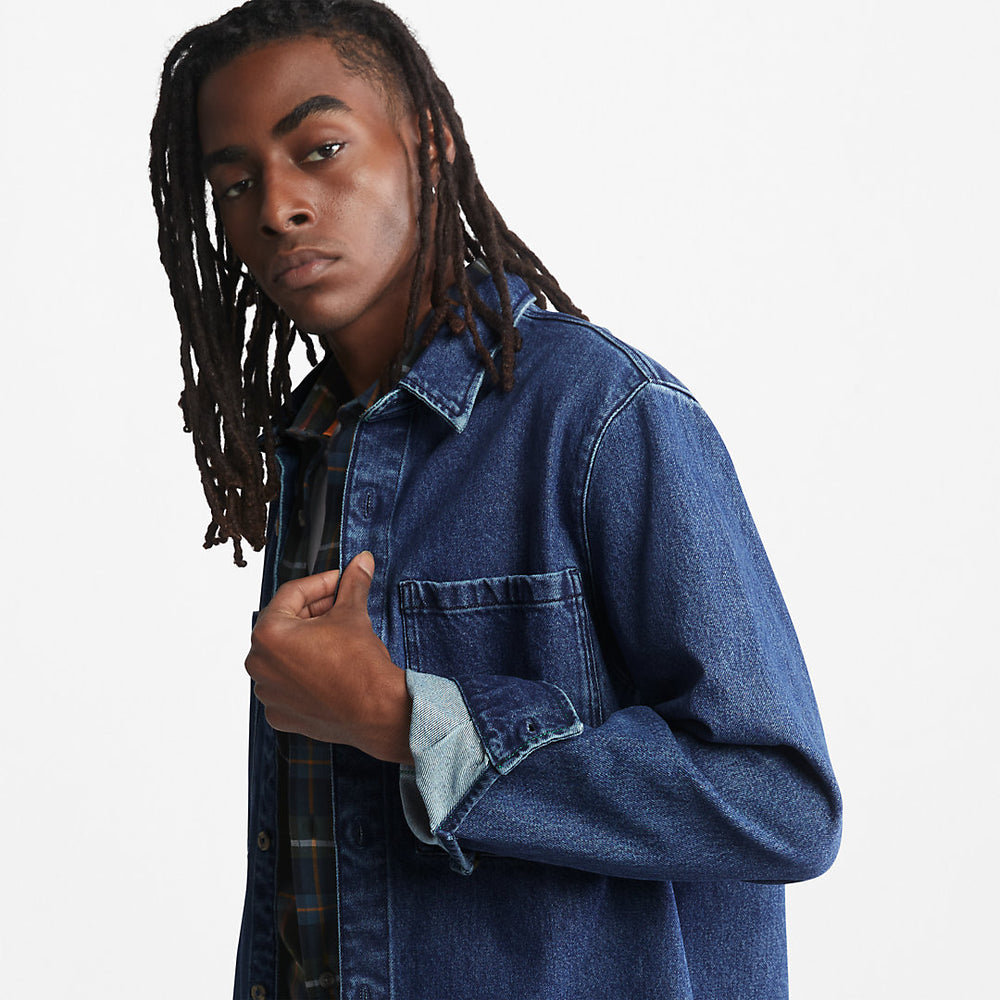 Outdoor Heritage Denim EK+ Overshirt for Men in Indigo Timberland Discount