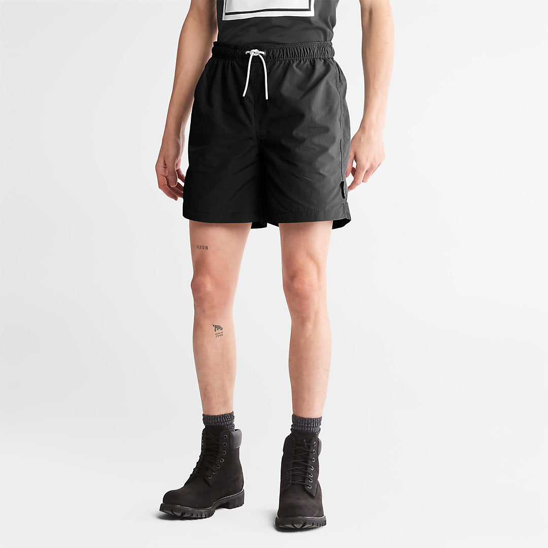 All Gender Windbreaker Shorts in Black Timberland For Sale