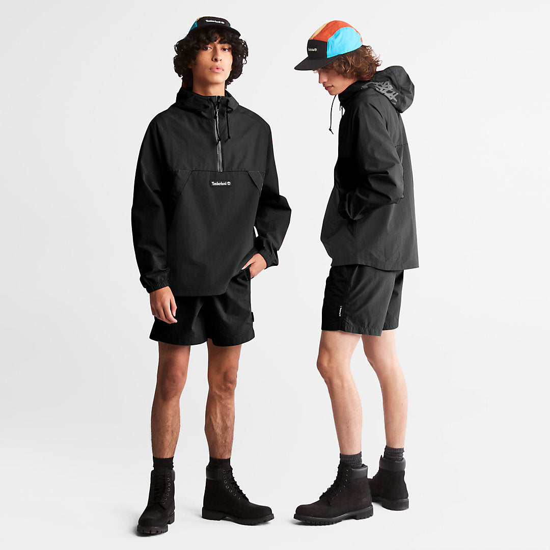 All Gender Windbreaker Shorts in Black Timberland For Sale