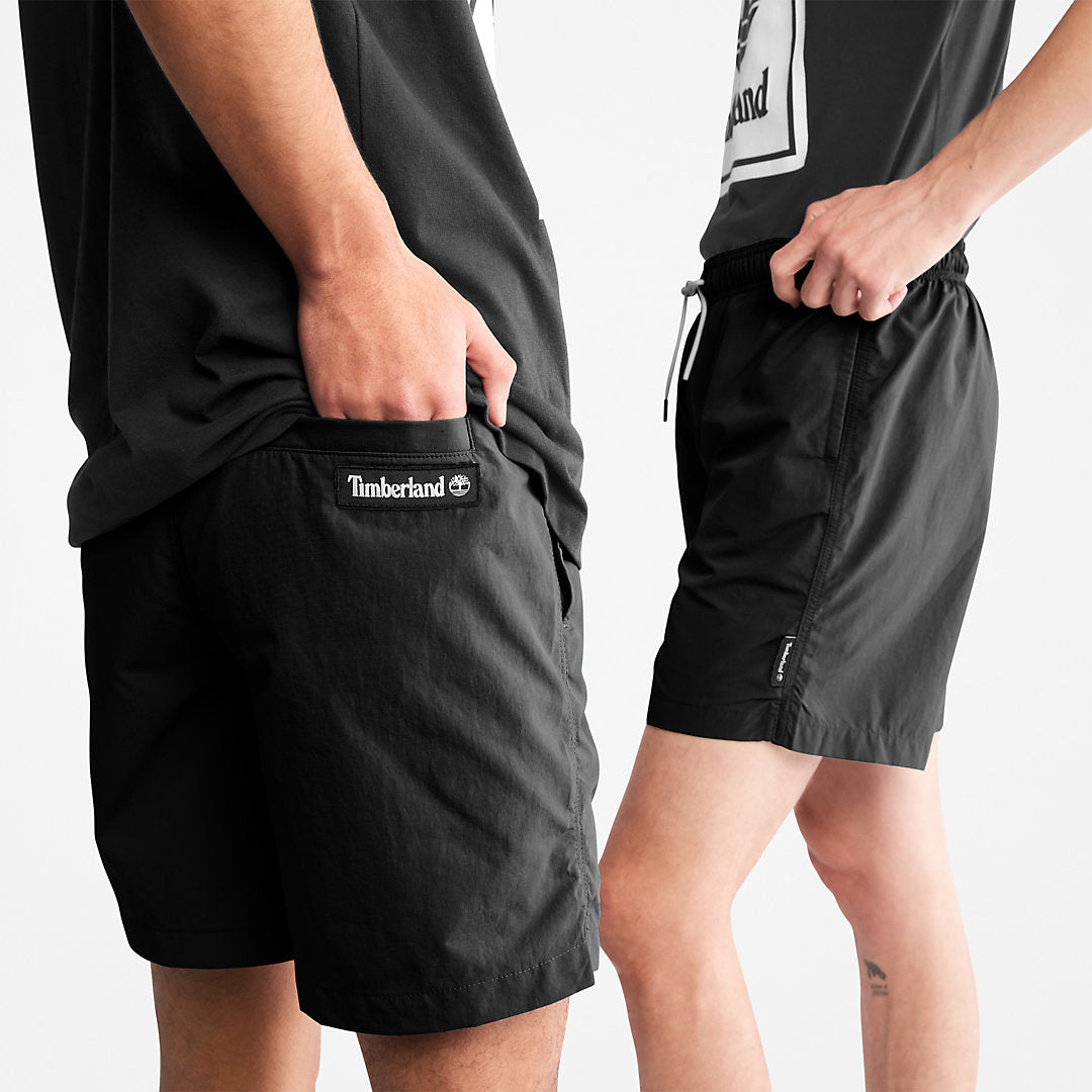 All Gender Windbreaker Shorts in Black Timberland For Sale