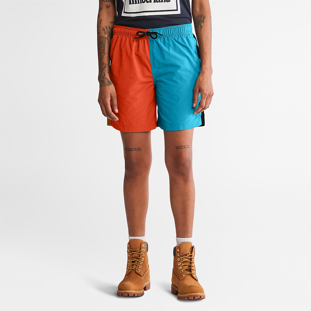 All Gender Windbreaker Shorts in Orange Timberland Online