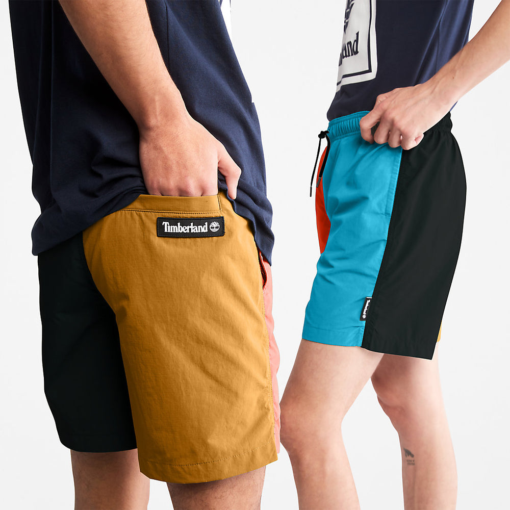 All Gender Windbreaker Shorts in Orange Timberland Online